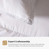 DWR Premium Feather Down Comforter Duvet Insert - 100% Skin-Friendly Cotton, Medium Weight Quilted for All Season Bedding (Full/Queen, Ivory White)