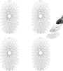Dish Cleaning Soap Dispensing Brush Refills for OXO Dish Brush - 4 Pack Brush Head Replacement for Scrubber (White)…