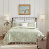 Laura Ashley - Brompton Collection - Quilt Set - 100% Cotton, Reversible, All Season Bedding, Includes Matching Sham(s), Queen, Serene