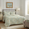 Laura Ashley - Brompton Collection - Quilt Set - 100% Cotton, Reversible, All Season Bedding, Includes Matching Sham(s), Queen, Serene